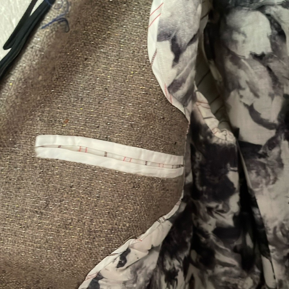 Anthropologie Cartonnier Frontrunner Equestrian Detailed Tweed Blazer 12 - Picture 10 of 12